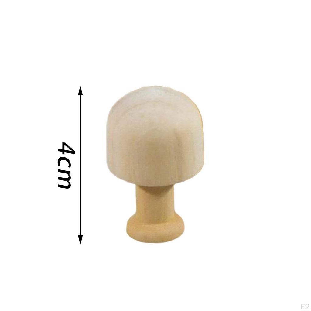 10 Piezas Adornos de Madera sin Terminar Pintados DIY, Juguete de Dibujo Graffiti Manualidades de Madera Creativas para