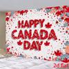 1 2D flat Canada Day Happy Leaf themed background banner suitable for gatherings