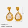 Ins Style Stainless Steel Earrings 18K Gold Plated Titanium Trendy Jewelry Men Women