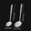 Long Handle Skimmer Spoon 304 Stainless Steel Fine Mesh Residue Strainer Spoon Large Slotted Spoon Colander Kitchen Utensils