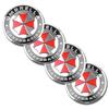 4pcs 56mm 3D Umbrella Corporation Emblem Car Wheel Center Hub Cap Rim Sticker Decals For Toyota Peugeot Suzuki Citroen Skoda