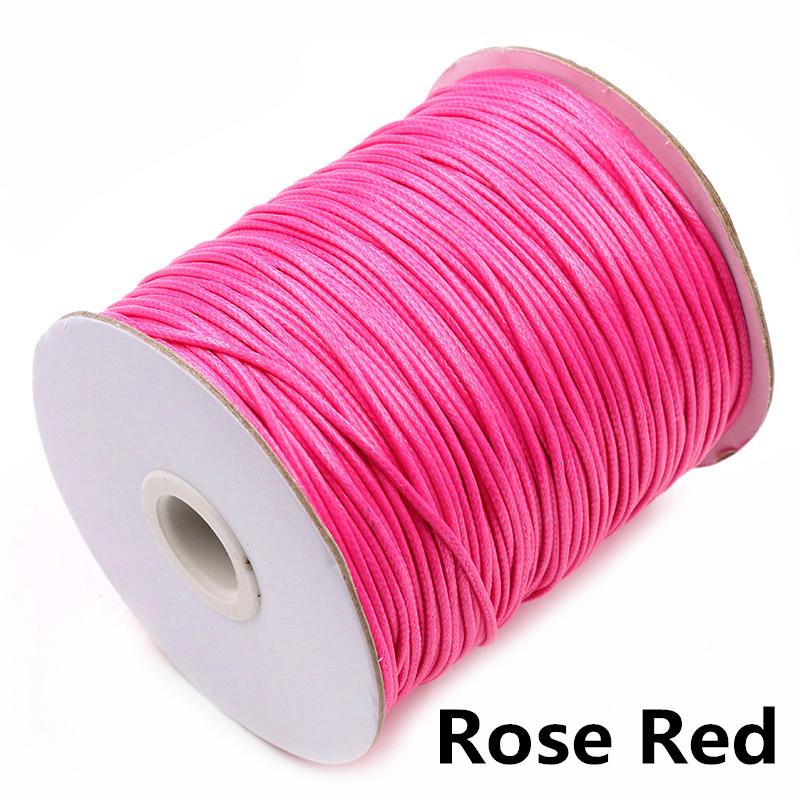 10m/lot 15 Color Leather Line Waxed Cord Cotton Thread String Strap Necklace Rope For Jewelry Making DIY Bracelet Supplies