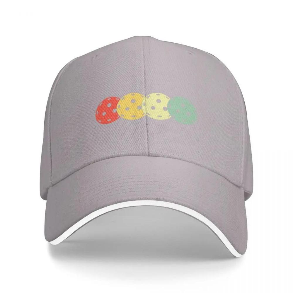 Pickleball Balls Retro Baseball Cap Vintage Rugby Men's Caps Women's