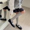 Ladies Autumn and Winter New Simple Solid Color All Kinds of Micro Pressure Thin Ballet Wind Calf Pile Socks