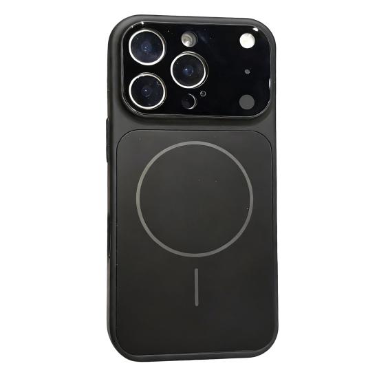 Glass Magnetic Case for IPhone 16 Pro/Pro Max Phone Protective Case for Magsafe Shockproof Cover with Frosted Anti-Scratch Back