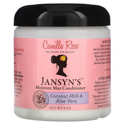 Camille Rose, Après-shampoing Moisture Max de Yansyn, lait de coco et aloe vera, 227 g