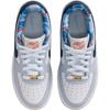 New Nike Air Force 1 Abrasion Resistant Low Top Kids' Skateboarding Shoes White Blue Kids' IH7342-141