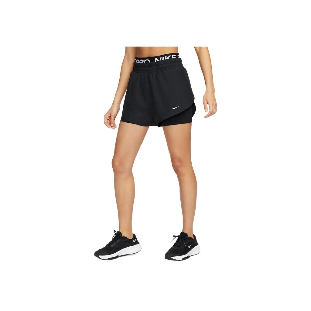 Nike Dri-Fit Comfortable Stylish Versatile Two-In-One Sports Shorts Women shorts Black HJ1205010