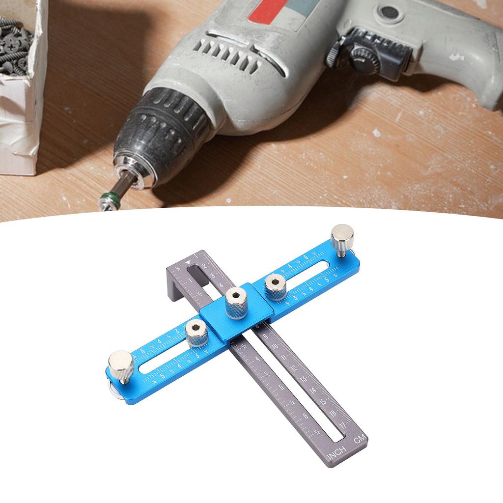 Cabinet Handle Template Tool Aluminium Alloy Punch Locator Drill Template   for Woodworking