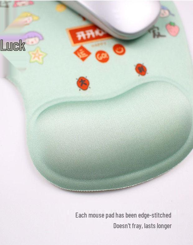 Creative Cartoon Silicone Wrist Rest Mouse Pad & Keyboard Hand Rest - Cute Desk Mat