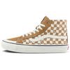 SK8-Hi High Top Casual Skate Shoes Unisex Brown White Grid Men's VN0A4BX7TBN