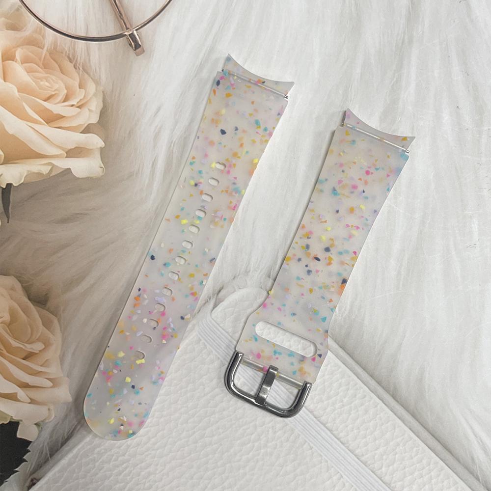 Umweltfreundliches Silikonarmband für Samsung Galaxy Watch 7/6/5/4, Ersatzarmband für Galaxy Watch FE