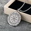 Viking Celtic Wolf Head Necklace Retro Stainless Steel Men's Pendant Personalized Jewelry