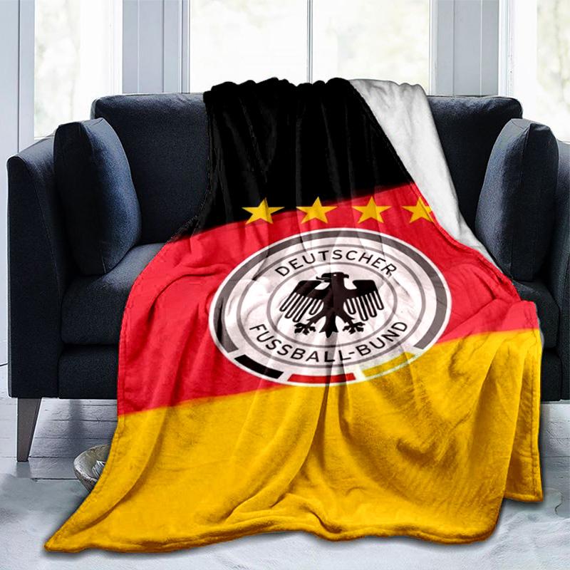German Football Emblem Printed Throws Blanket Soft Flannel Blankets for Couch Bed Gifts for Men Women Picnic blanket Christmas gifts