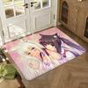 Anime Girl N-nekopara Game Maid Floor Mat Soft Thickened Absorbent Non-Slip Bedroom Living Room Door Mat Home Decor Flannel Rugs