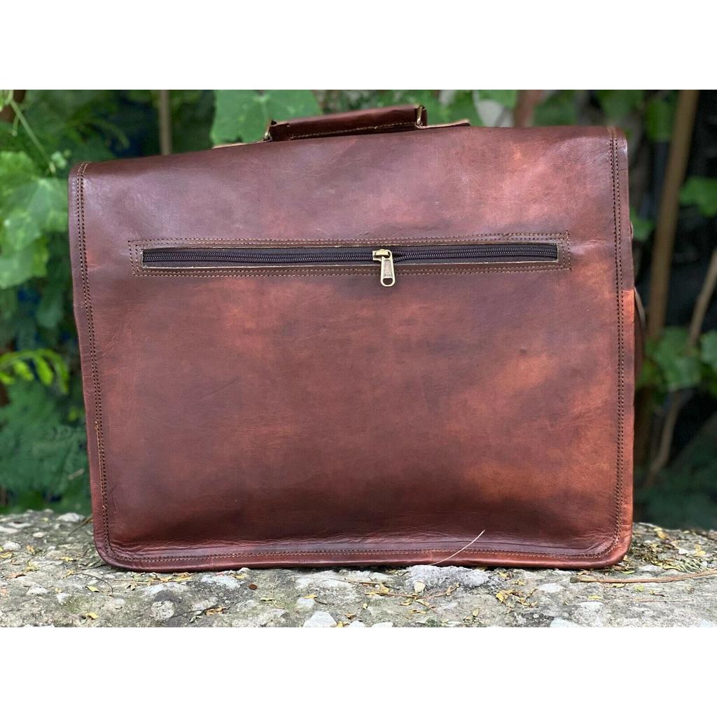 Leather Handmade Laptop Bag Satchel Messenger Handmade Bag Men's Women's