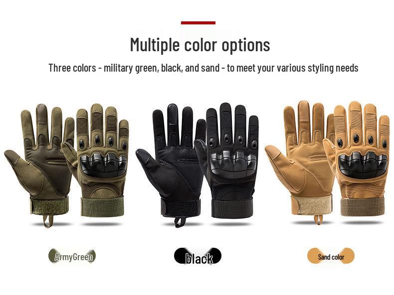 Men's Full & Half Finger Tactical Military Gloves for Outdoor Climbing, Hunting, and Cycling