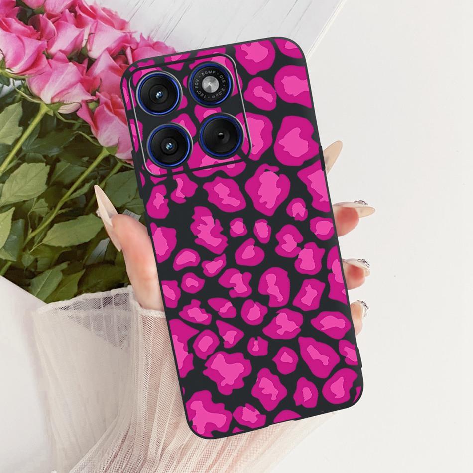 For Motorola Edge 70 Cute Flower Butterfly Cat Painted Case For Motorola Moto X70 Air Edge70 5G Black Silicone Soft Phone Cases