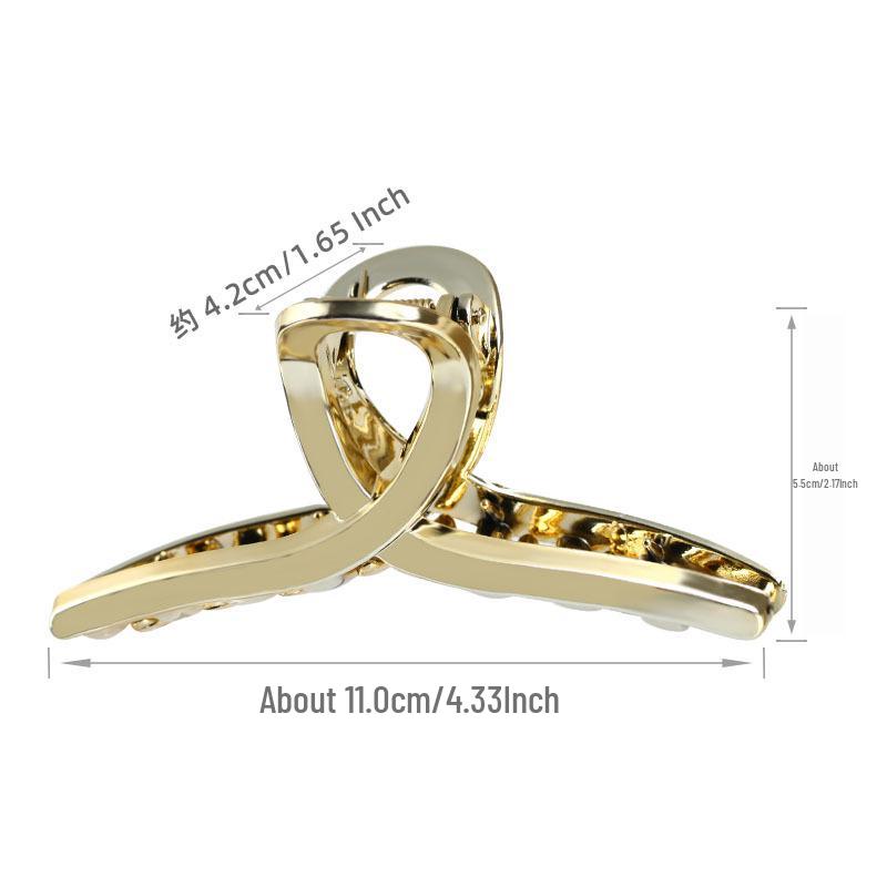 High-Quality Versatile Cross Claw Hair Clip – Stylish Large Ribbon Accessory