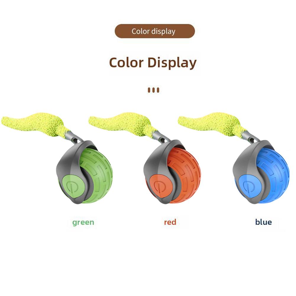 Cat Interactive Ball Rechargeable Smart Pet Electric Toy Automatic Rolling Ball Simulated Tail Dog Cat Training Teaser