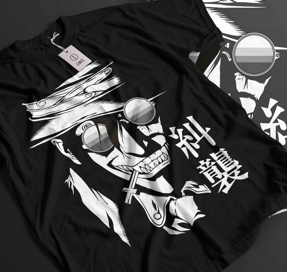 

Ultimate Vampire T-Shirt Anime Lovers Hellsing Alucard Face Hell Sing Gift 203 M