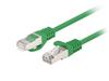 Patchcord Lanberg FTP Cat.6 0.25m Green 10-pack