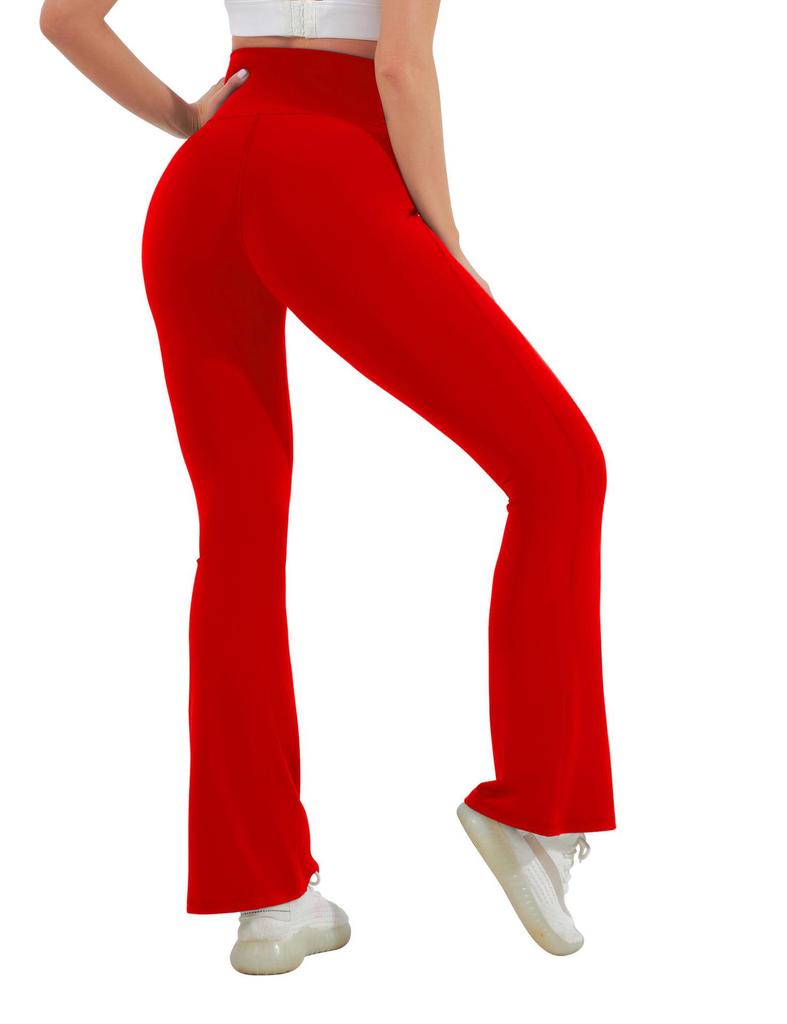 European & American High-Waisted Maternity Support Pants, Nylon Stretch, Micro-Flare, Plus Size, Versatile Outerwear JL13