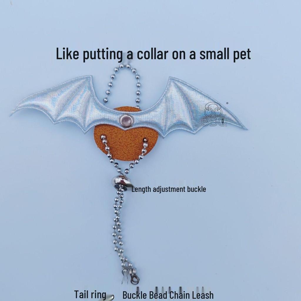 Adjustable Detachable Squirrel & Exotic Pet Leash Collar with Wings