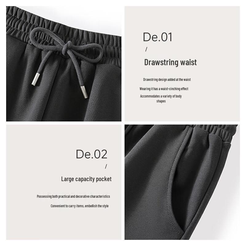 MJ STYLE Women's High-Waist Drawstring Banana Leg Pants