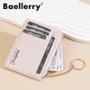 Slim Women's Multi-Card Holder Coin Purse with Keyring – Stylish and Compact