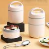 Compact Thermal Lunch Box With Insulated Bag and Spoon - Stainless Steel Soup Cup with Insulated Design, for Office, School