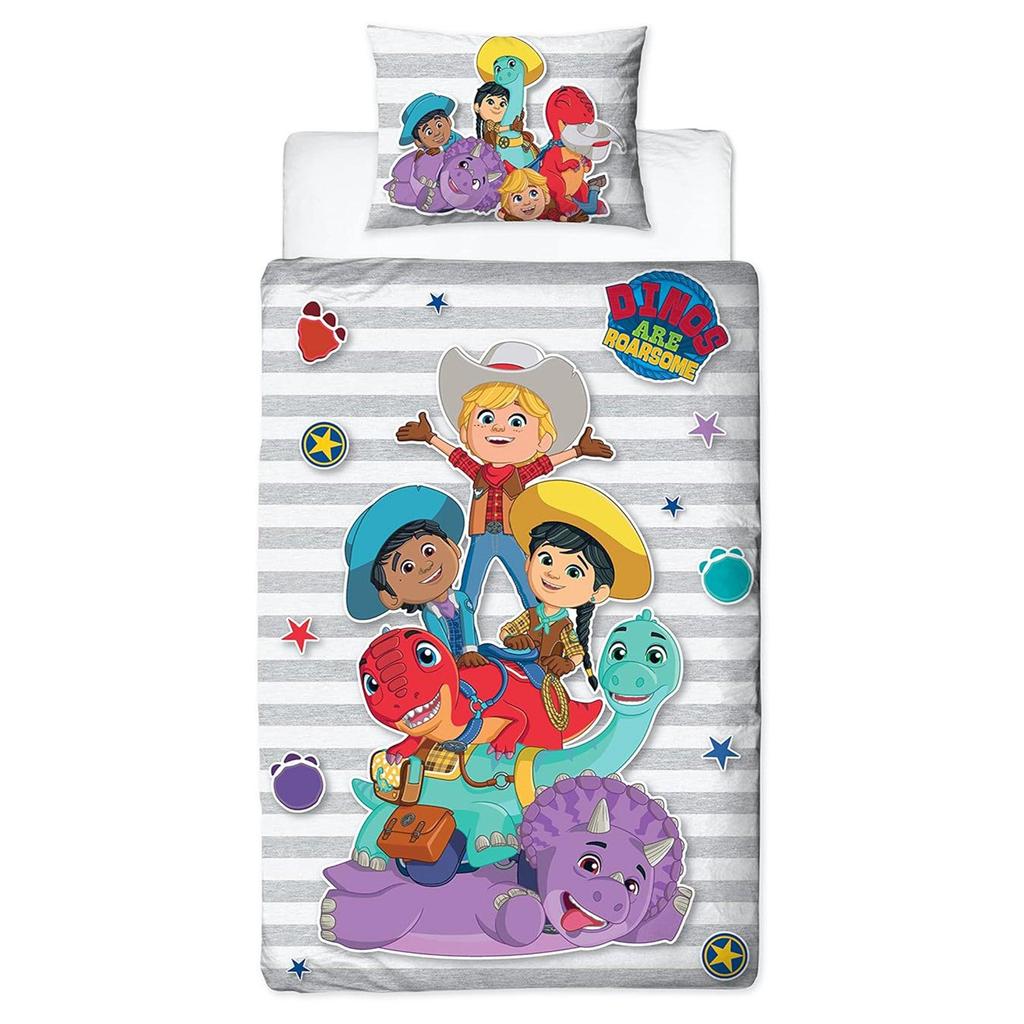 Dino Ranch Sticker Reversible Duvet Set