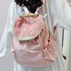 Trendy Dopamine Color Drawstring Backpack Korean Style Fruit Shoulder Bag Large Capacity School Bag Hiking