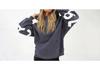 2026 Women's Loose Plus Velvet Hoodie with Bold Letter Print - Spring/Autumn Outerwear