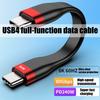 Schnelles USB4 Typ-C-Kabel 240W Power Delivery 5 Kompatibel Mehrere Geräte Laden Datensynchronisationen