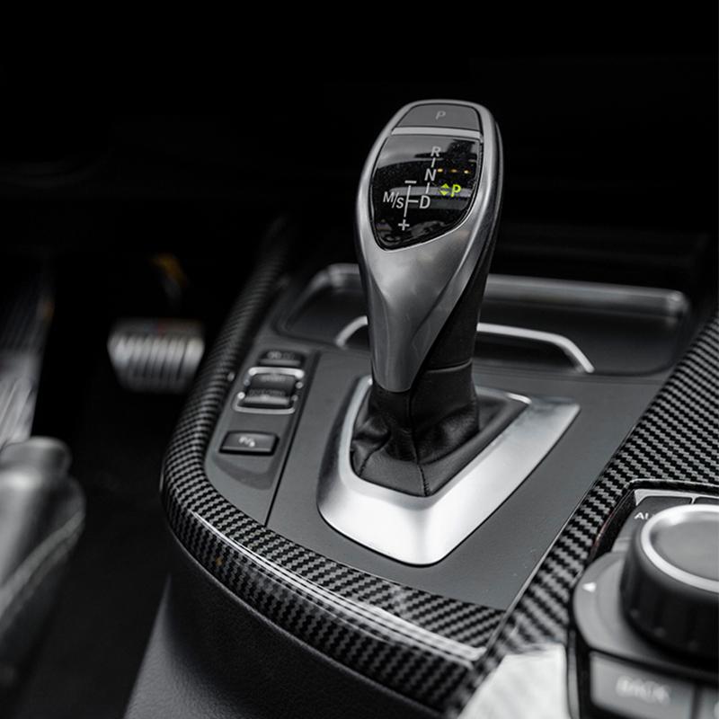 For BMW 3 4 Series F30 F31 F32 F36 3GT 320i Carbon fiber Car Center Console Gear Shift Panel Sticker Cover Interior Decoration MQHWD1