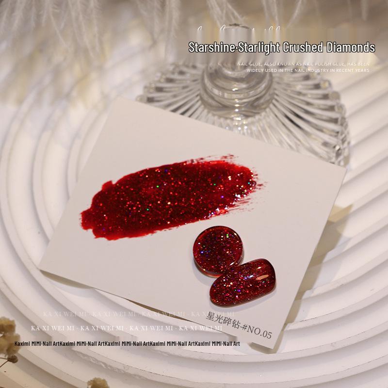 Kaximihui Meimei Гель-лак со стразами Starlight Rhinestone - Популярная серия для отбеливания ногтей, фототерапия