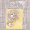 DIEZI Luxury Fashion Gold Color Bridal Crystal Brooch For Women Girls Gift Flower Rhinestone Scarf Bouquet Brooch Pins Wedding