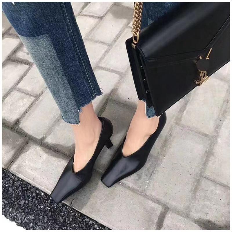 Fashion SUOJIALUN Brand High Heels Women Pump Elegant Shollow Pointed Toe Office Ladies Shoes High Quality Sexy Party Pump Shoes