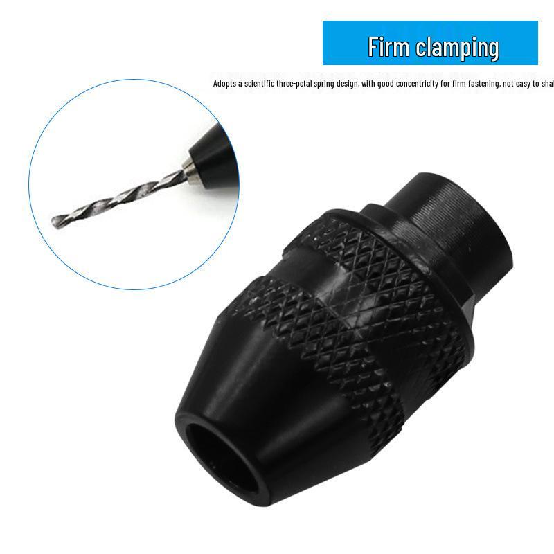 Imperial Three-Jaw Mini Drill Chuck for Electric Grinders, Clamping Range 0.4–3.2mm