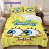 Spongebob Squarepants Movie Bedding 1 Duvet Cover 2 Pillowcase Without Core Bedding Set Soft And Comfortable Duvet Cover And Pillowcase
