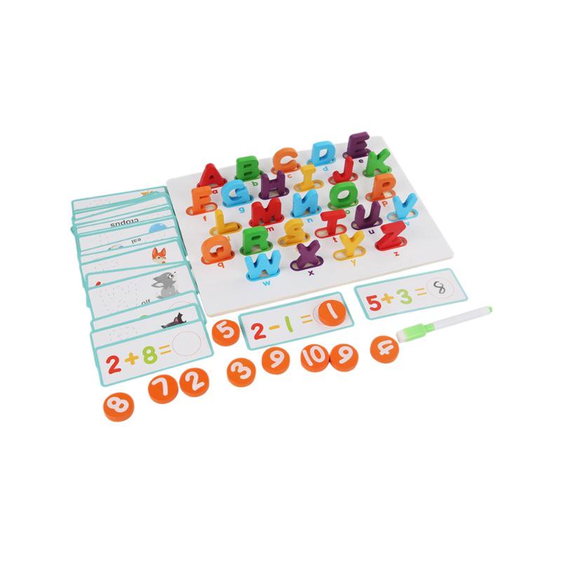 Multifunktionale Buchstaben-Zuordnungs-Puzzleblöcke für die Früherziehung