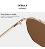 2026 Double Bridge Fashion Aviator Sunglasses - Men’s Street Style Sun Protection