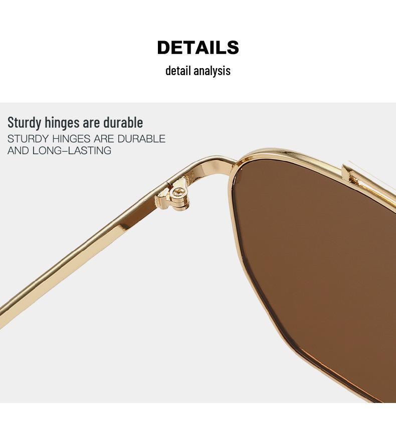 2026 Double Bridge Fashion Aviator Sunglasses - Men’s Street Style Sun Protection
