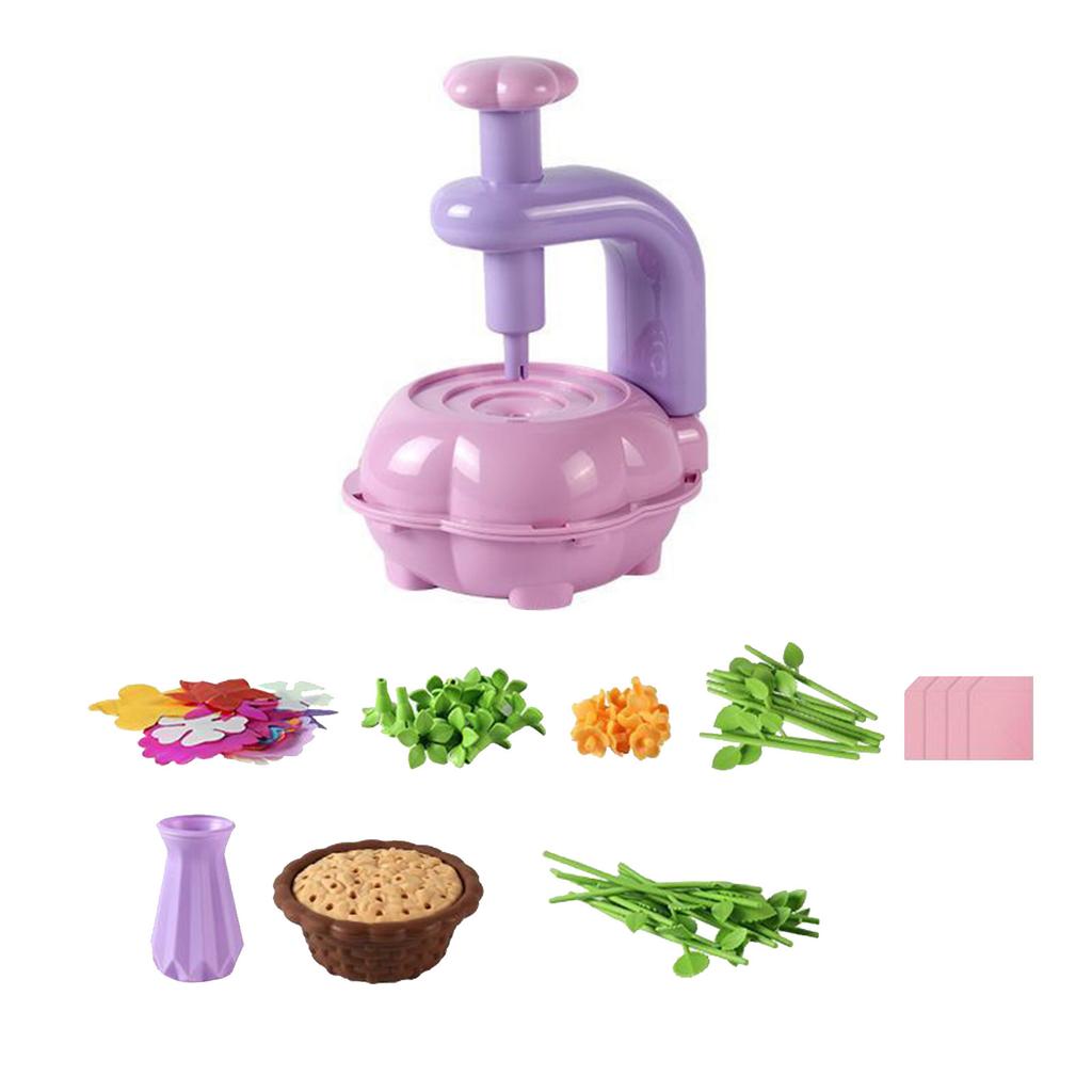 Flower Embossing Machine Children's Creative DIY Handicraft Flower Kit Toy Handmade Simulation Bouquet Making Flower Arrangement