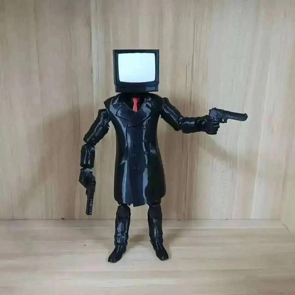 Skibidi Toilet Giocattolo Articolato 3D Skibidi Toilet Manichino 13 Drillman Figura Drill Man Figura Articolata Skibidi Toilet Giocattolo TV Man