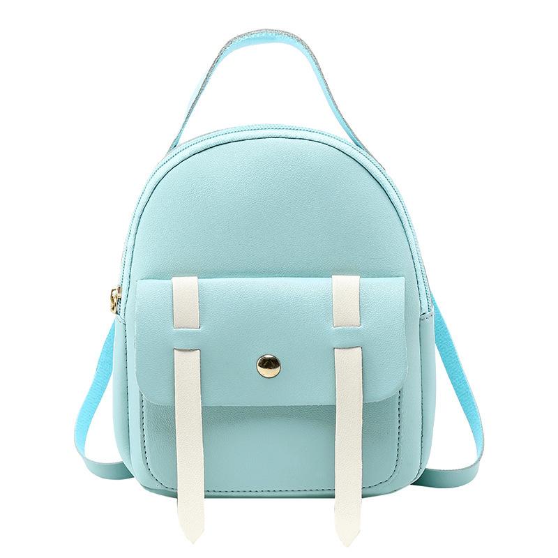 Contrasting color small backpack can be made of logo summer new product bag cover type casual versatile small bag