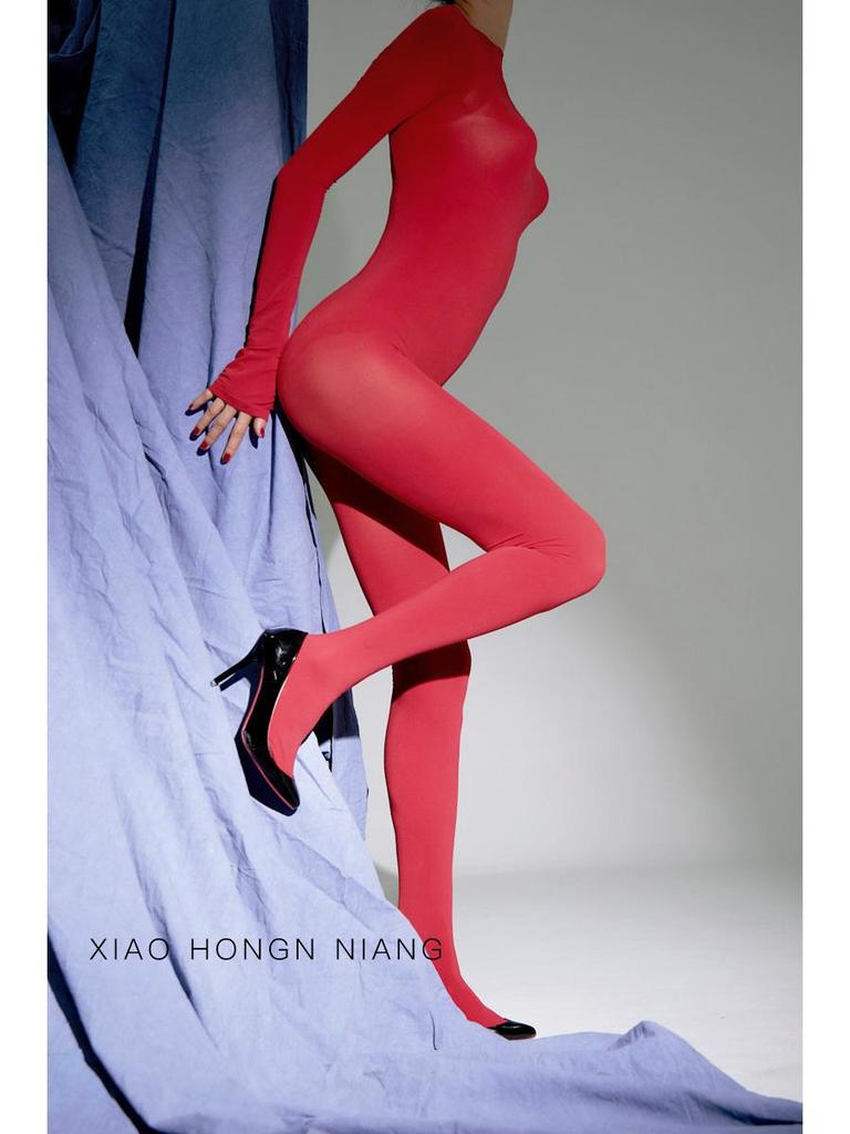 Detachable Bodysuit Pantyhose: Open Crotch, Full Coverage, Velvet, White or Black Silk Options