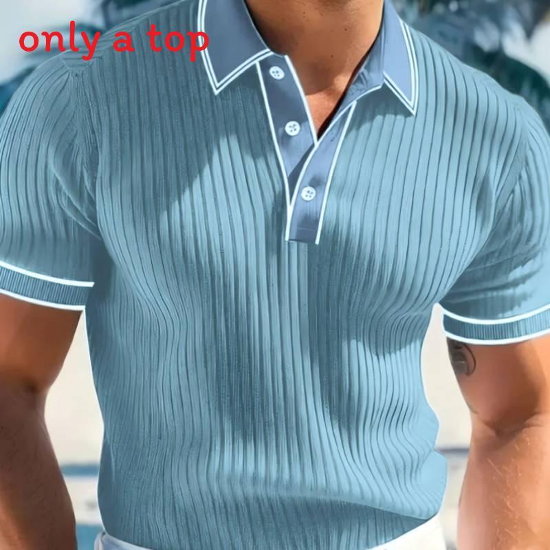 Polo Shirt Men Summer Short Sleeve Breathable Casual Fashion Polo Top For Youth