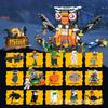Halloween Gifts Small Particle Building Blocks, Pumpkin Houses Ghost Houses, Scene Building Blocks, Children's Intelligence Development, Assembly Toys